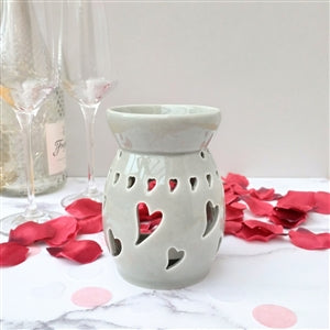 Grey Heart Cut Out Wax Melter