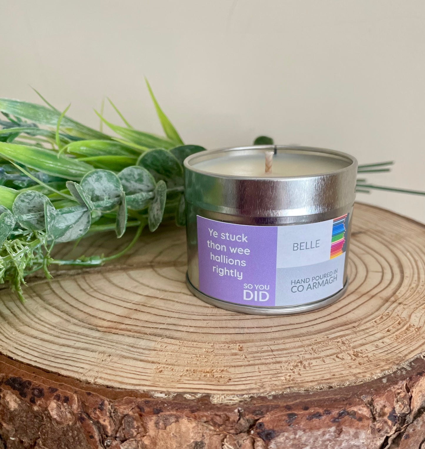 TEACHER 'Ye stuck thon wee hallions rightly so you did' Candle tin
