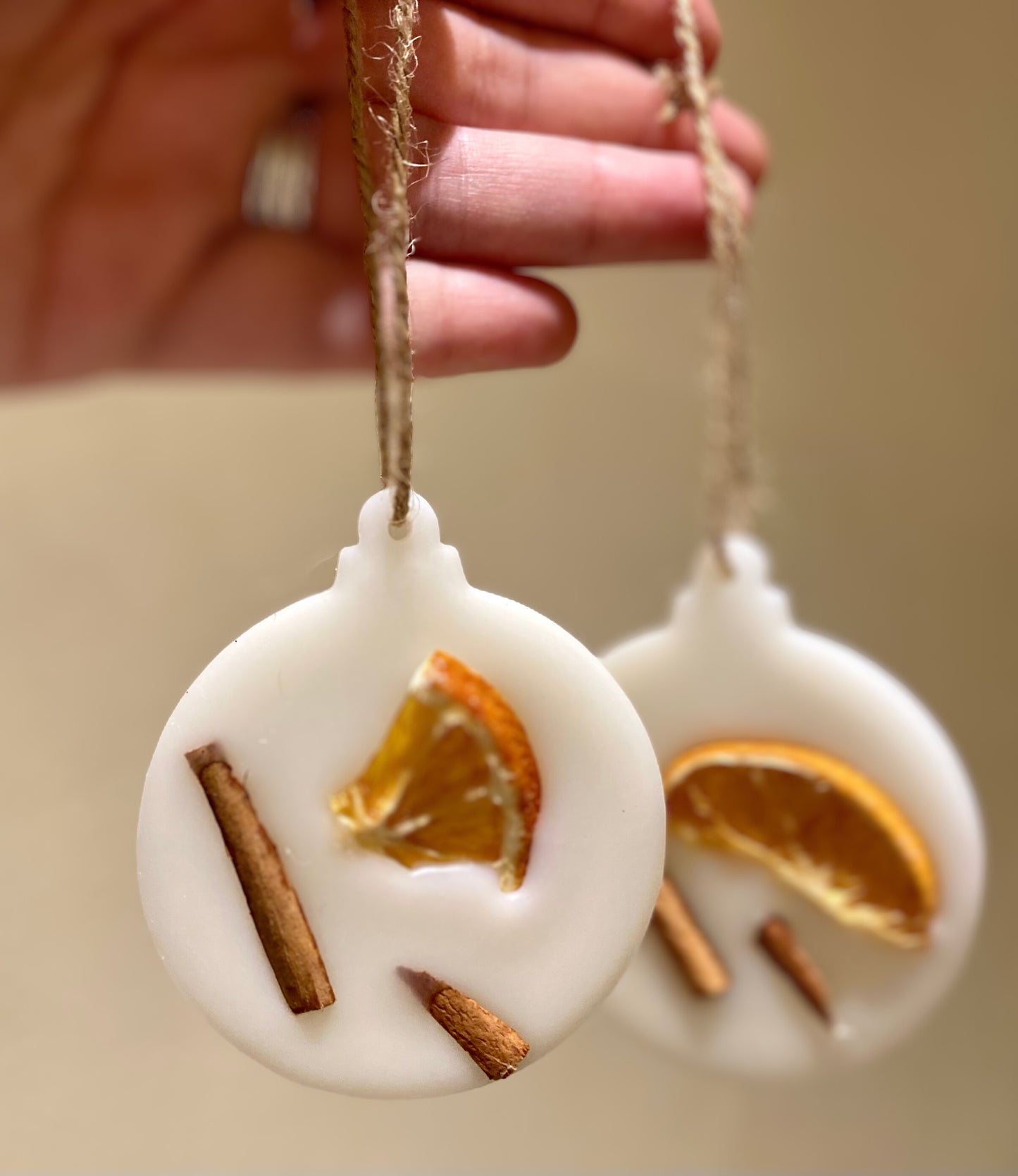 Scented Christmas Tree Wax Melt Hanging Bauble