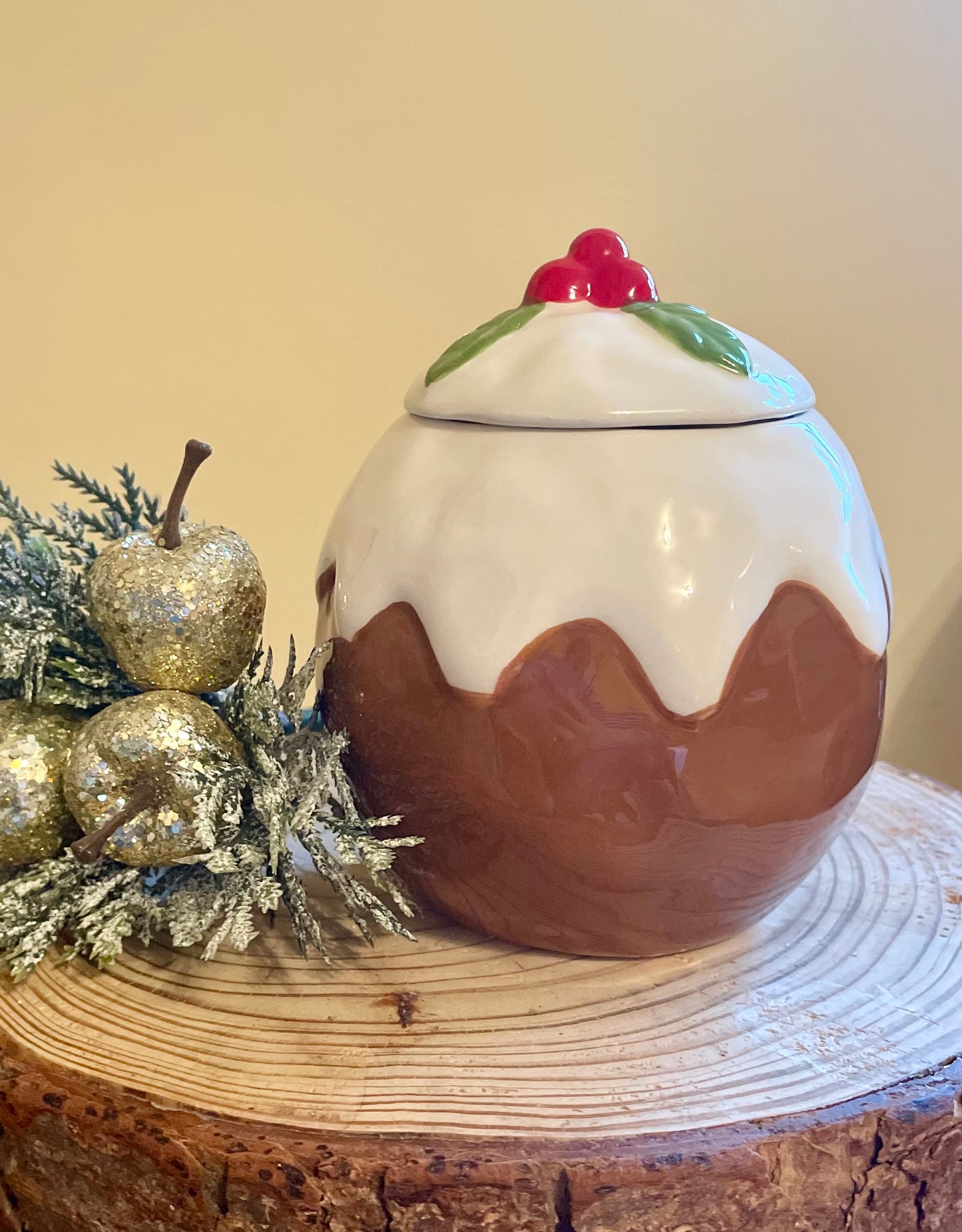 Christmas Pud Tealight Wax Melter