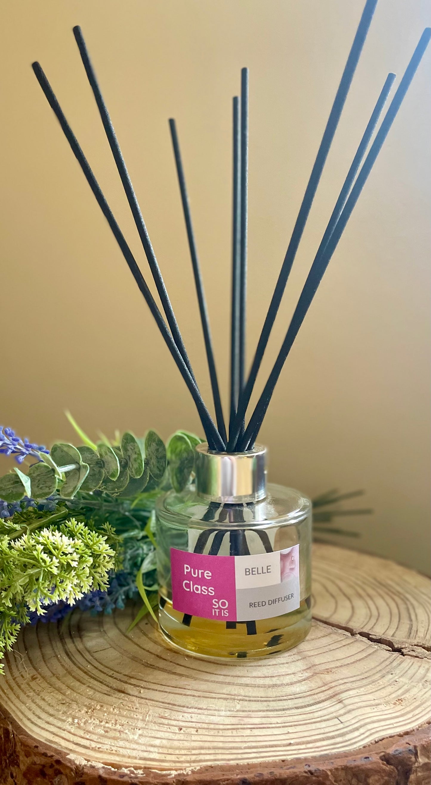 ‘Pure Class so it is’ Belle, 100ml Reed Diffuser