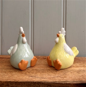 Sitting Chicken’s Porcelain Ornaments 8.5cm