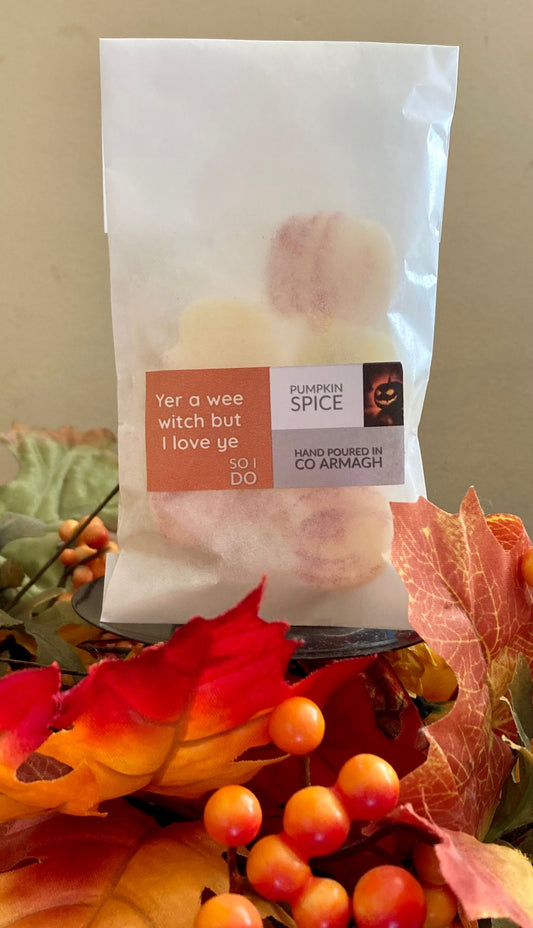 ‘Yer a wee witch but I love ye so I do' Pumpkin Spice, 50g Wax Melt