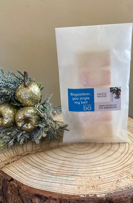 'Boysadear you jingle my bell so you do' White Winter, 50g Wax Melt